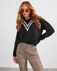 Karly Chevron Striped Sweater