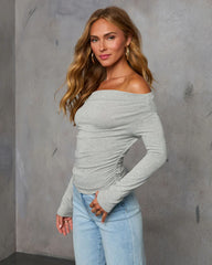 Needed Me Ruched Off The Shoulder Top