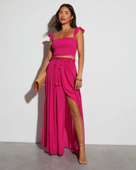 Posie Smocked Crop Top