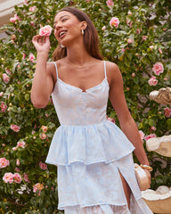 Morning Veil Tiered Midi Dress