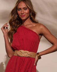 Imerson Twisted Straw Waist Belt