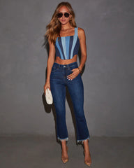 Cortez Cropped High Waist Jeans
