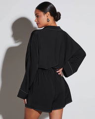 Pendleton Button Down Tie Waist Romper