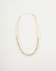 Jett Layered Disc Necklace