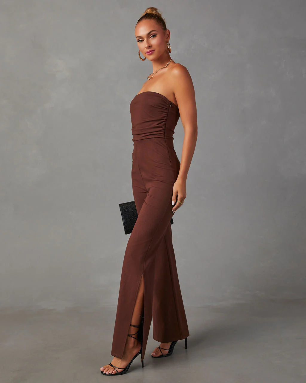 Deep In My Soul Strapless Knit Jumpsuit