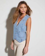 Emerson Button Down Denim Vest