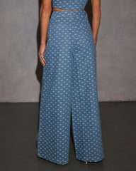 Tied In Love Bow Wide Leg Jeans