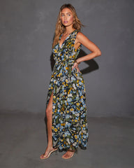 Yasmin Floral V-Neck Maxi Dress