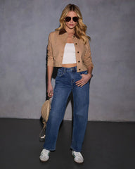 Liema Contrast Collar Jacket