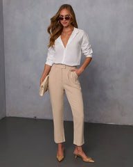 Barbara High Rise Trouser Pants