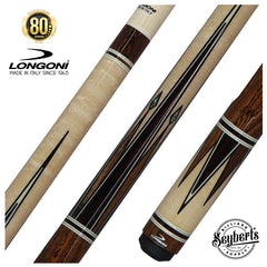 Longoni Minerva Octagonal 8 Point Bocote Pool Cue with S2 American Wood Shaft - LG24400