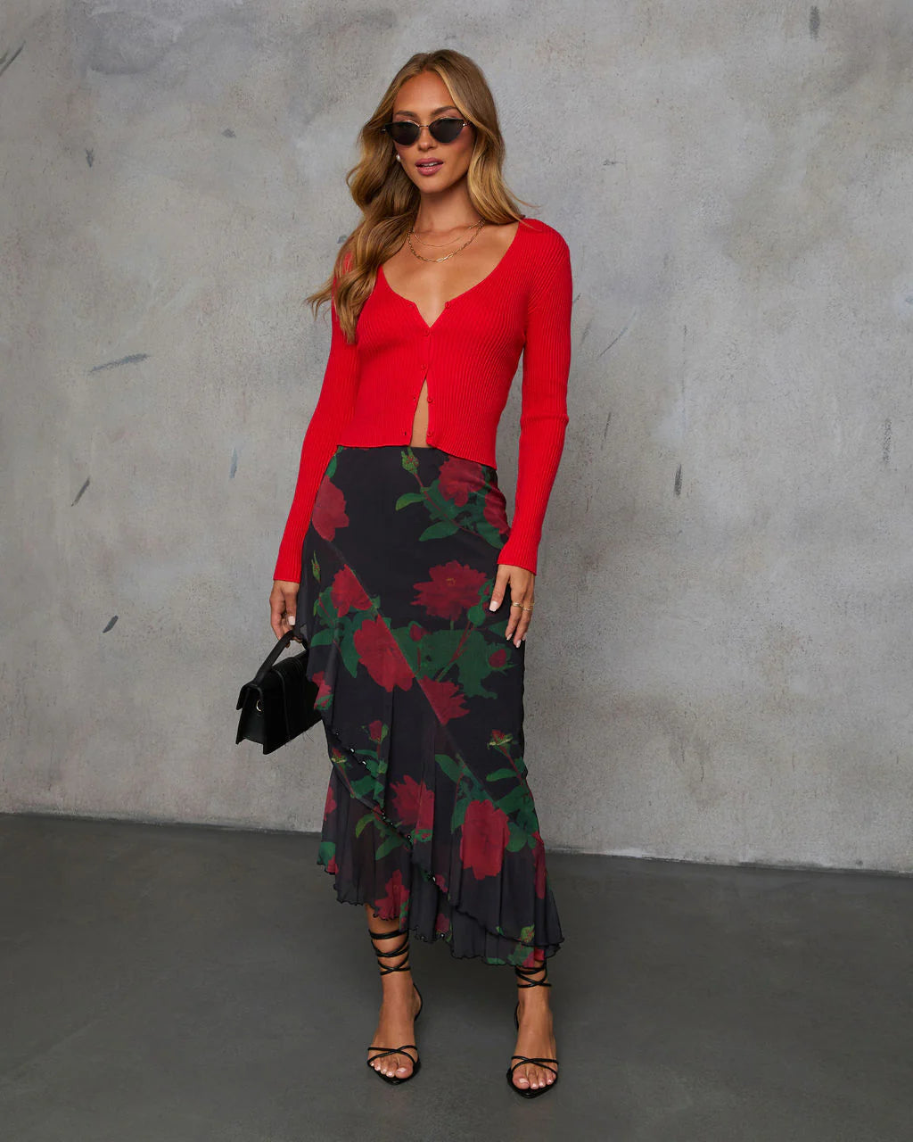 Forever Love Floral Maxi Skirt