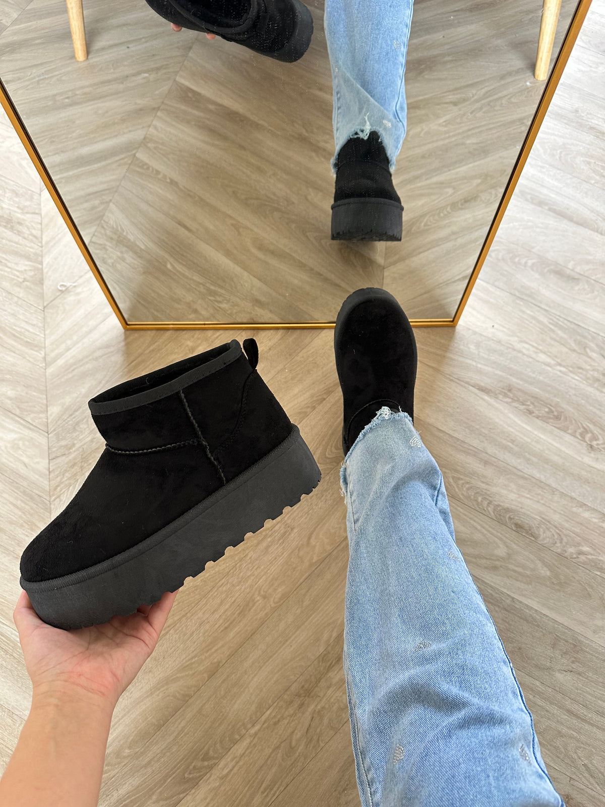 Nala platform boots zwart - Coilé Fashion
