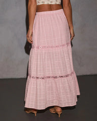 Graciela Lace Trim Maxi Skirt