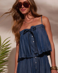 Meadow Mist Sleeveless Crop Top