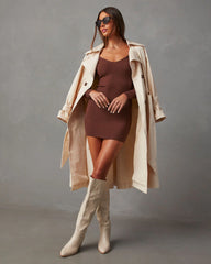 Vickie Bodycon Mini Sweater Dress