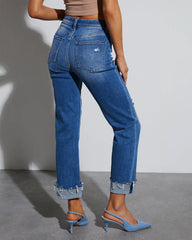Lucy Stretch High Rise Cross Over Jeans