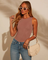 Beckham Crew Neck Sleeveless Bodysuit