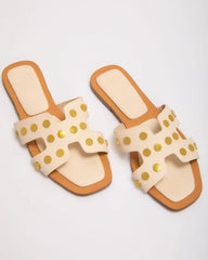 Off the Coast Studded Flat Sandals
