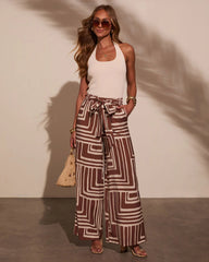 Jori Ribbed Halterneck Top