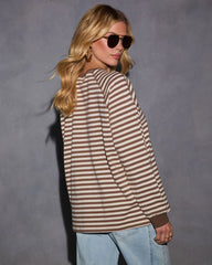Back Later Striped Long Sleeve Shirt