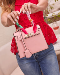 Tracey Structured Scarf Top Handle Bag