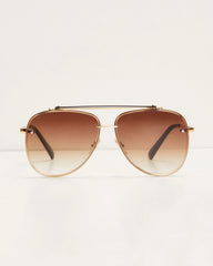 Berlin Ombre Oversized Aviator Sunglasses
