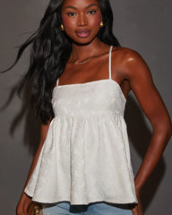 Kalani Babydoll Spaghetti Strap Top