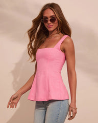 Serene Escape Sleeveless Linen Top
