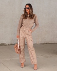 Quinn Classic Pointelle Sleeve Sweater