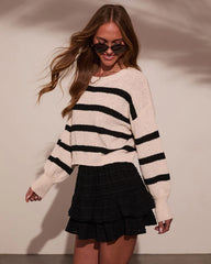 Lanie Striped Knit Sweater