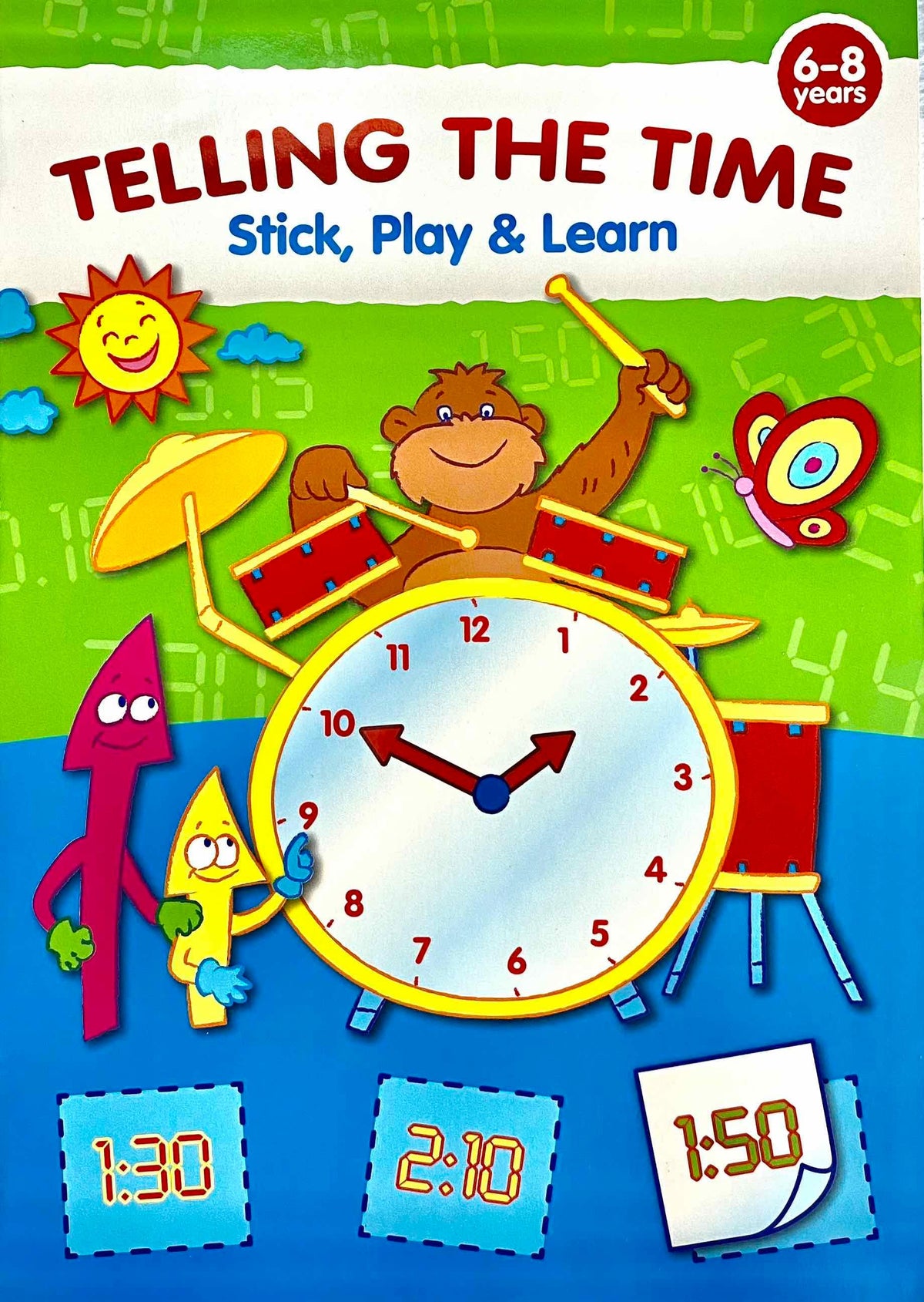 TELLING THE TIME - Stick, Play & Learn - Spectrawide Bookstore