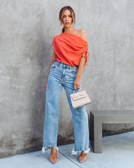 Thomas One Shoulder Ruched Cutout Top