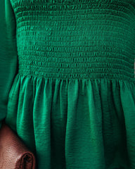 Down To Business Smocked Blouse