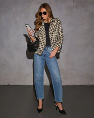 Michaela Houndstooth Jacket