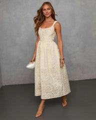 Samar Fit And Flare Midi Dress