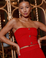 Ivie Strapless Cropped Top