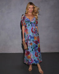 Sweet Blooms Floral Maxi Dress