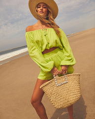 Shorebound Sturdy Woven Raffia Beach Tote