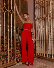 Ivie Strapless Cropped Top