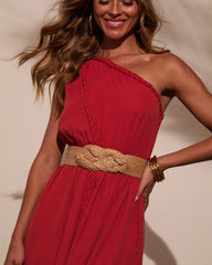 Imerson Twisted Straw Waist Belt