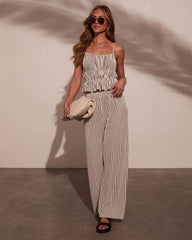 Mystic Wanderer Striped Wide Leg Pants