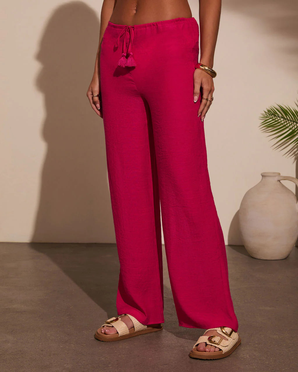 Beach Bound Drawstring Cover Up Pants