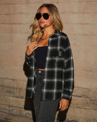 Bennett Plaid Utility Button Down Top
