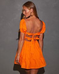 Carleen Tiered Puff Sleeve Mini Dress