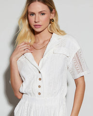 Tamara Crochet Pocketed Romper