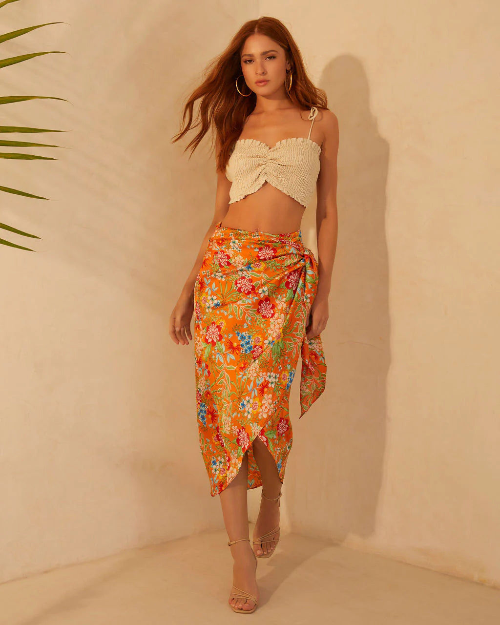Elizia Smocked Crop Top