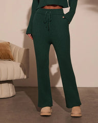 Alliena Ribbed Wide Leg Pants