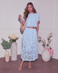 Morning Dew Floral Lace Top