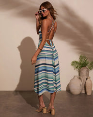 Briar Striped Lightweight Midi Dress